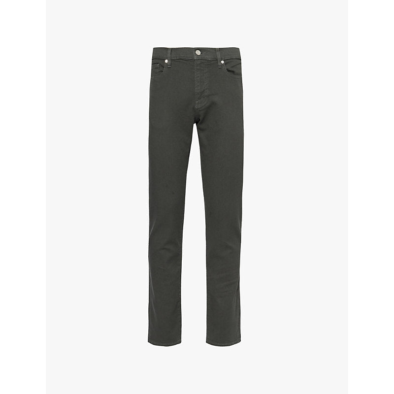 Frame L'homme Slim five-pockets straight-leg slim-fit stretch-organic-denim blend jeans