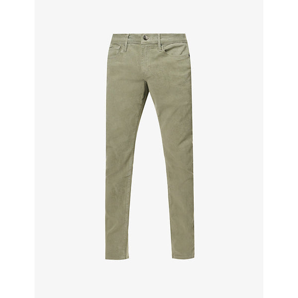 Frame L'homme slim-fit straight-leg stretch-woven trousers