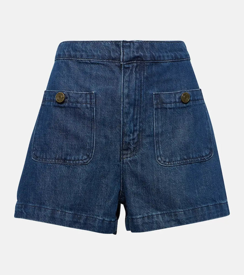 Frame Patch Pocket Trouser denim shorts