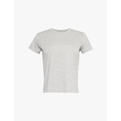 Frame Round-neck short-sleeve cotton T-shirt