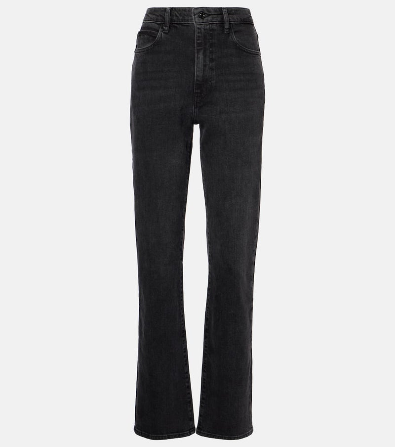 Frame Ruler high-rise straight-leg jeans