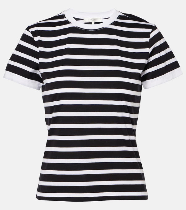 Frame Striped cotton jersey T-shirt