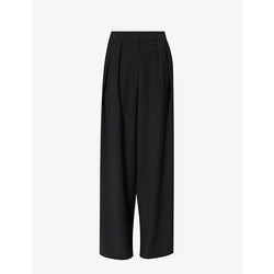 Womens Frankie Shop Ripley wide-leg high-rise wool-blend trousers