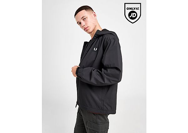 Fred Perry Badge Woven Jacket Black