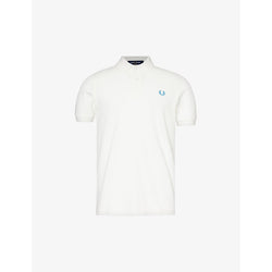 Mens Fred Perry Logo-embroidered cotton-piqué polo shirt