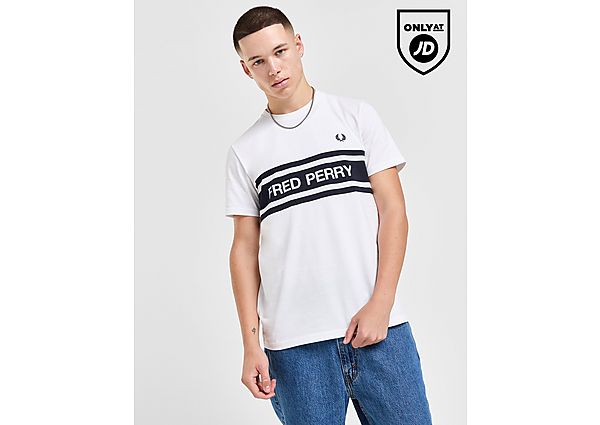 Fred Perry Panel T-Shirt White