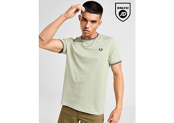 Fred Perry Twin Tipped Ringer T-Shirt Beige