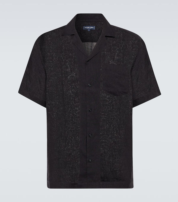 Frescobol Carioca Angelo linen bowling shirt