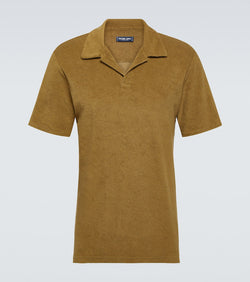 Frescobol Carioca Cotton-blend terry polo shirt