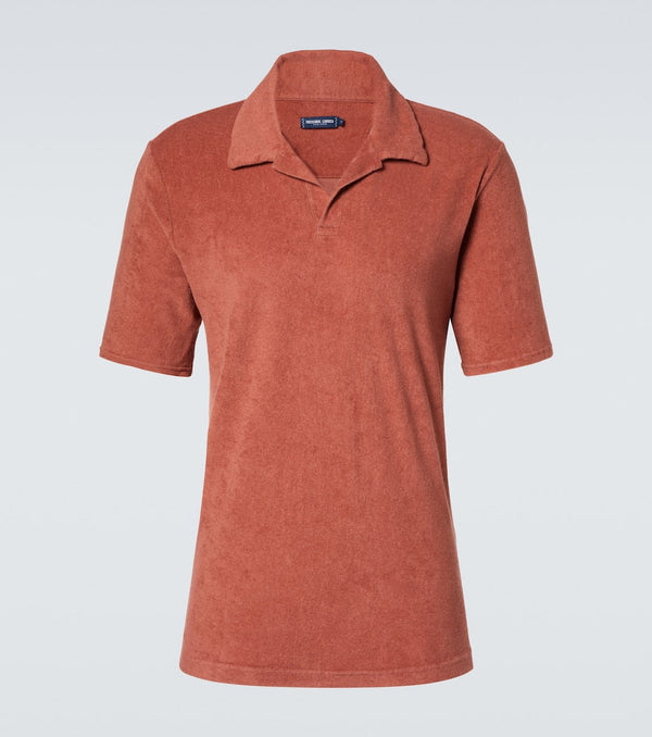 Frescobol Carioca Faustino cotton-blend terry polo shirt