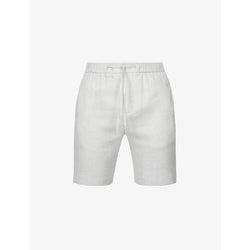 Mens Frescobol Carioca Felipe high-rise linen-cotton blend shorts