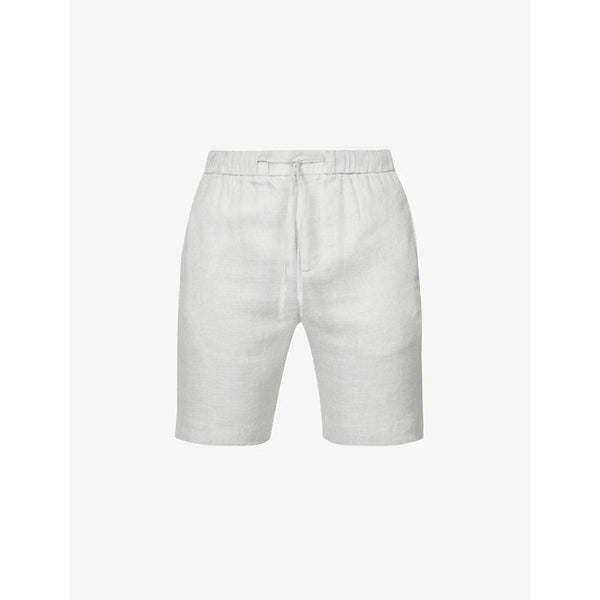 Mens Frescobol Carioca Felipe high-rise linen-cotton blend shorts