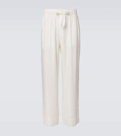 Frescobol Carioca Luan linen-blend straight pants