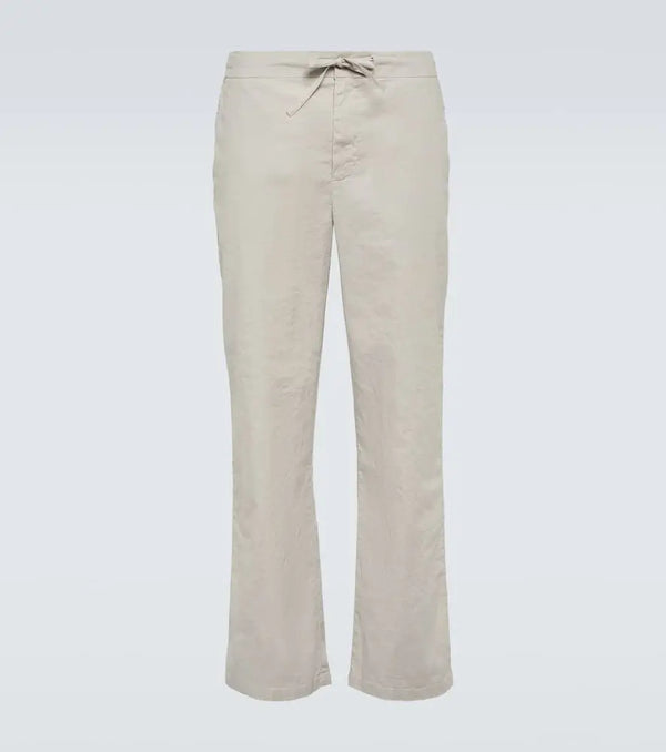 Frescobol Carioca Mendes linen-blend straight pants | LYBSTORE