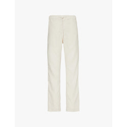 Frescobol Carioca Oscar drawstring-waist straight-leg linen and cotton trousers