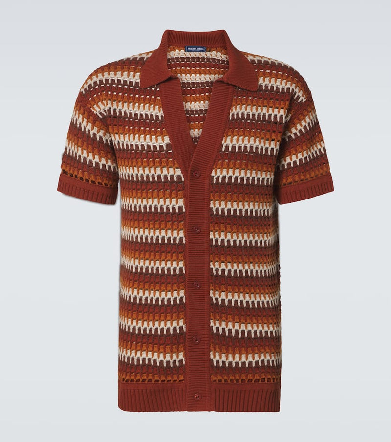 Frescobol Carioca Pinto crochet cotton shirt