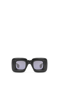 Inflated rectangular sunglasses in nylon