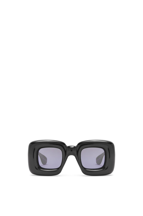 Inflated rectangular sunglasses in nylon