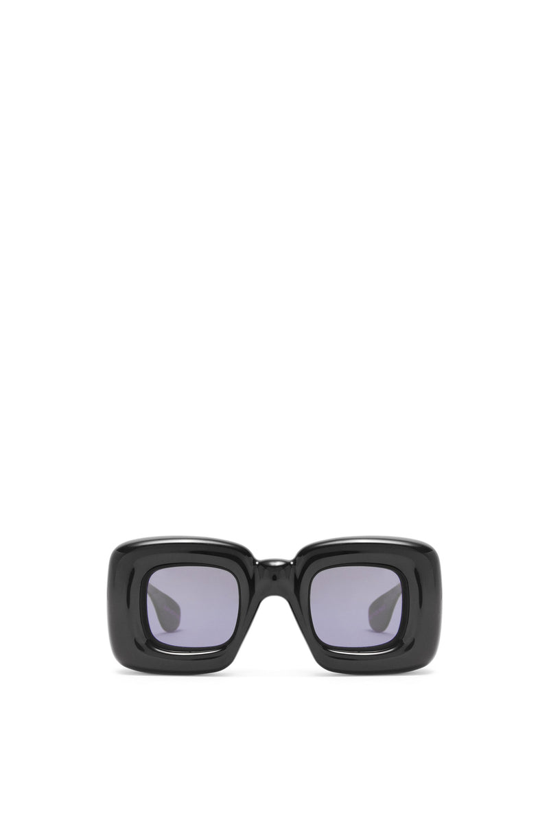 Inflated rectangular sunglasses in nylon