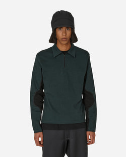 GR10K Half Zip Polo Sweater Forest Green