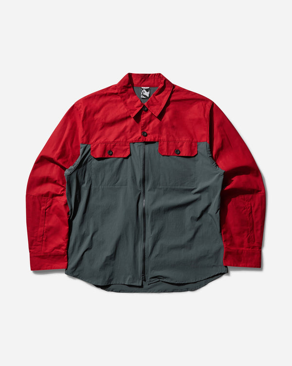 GR10K Men s Field Overshirt Scarlet Red