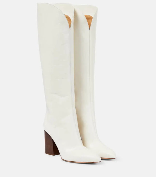 Gabriela Hearst Cora leather knee-high boots | LYBSTORE