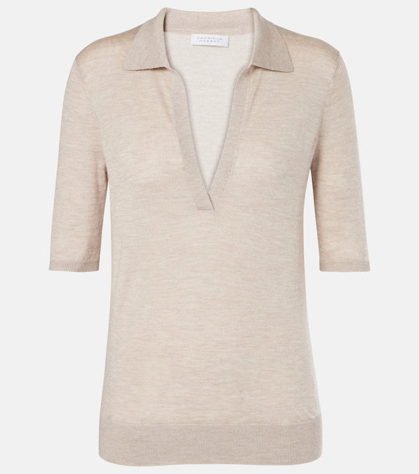 Gabriela Hearst Frank cashmere and silk polo sweater