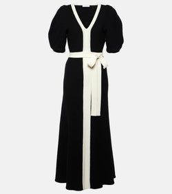 Gabriela Hearst Lilias puff-sleeve wool midi dress