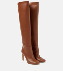 Gabriela Hearst Linda leather over-the-knee boots | LYBSTORE