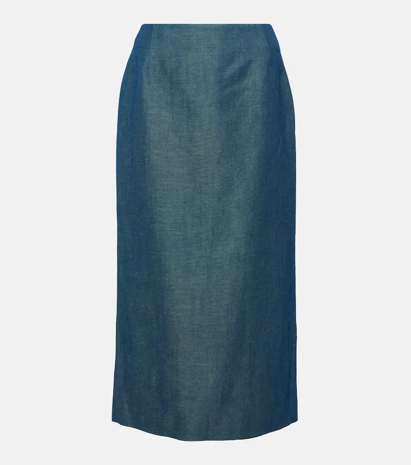 Gabriela Hearst Manuela wool and linen maxi skirt | LYBSTORE