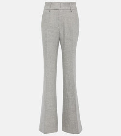 Gabriela Hearst Rhein high-rise linen and cashmere flared pants