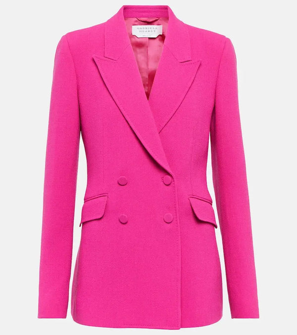 Gabriela Hearst Stephanie wool crêpe blazer | LYBSTORE