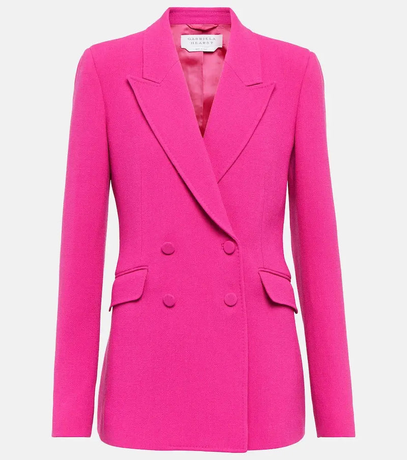 Gabriela Hearst Stephanie wool crêpe blazer | LYBSTORE