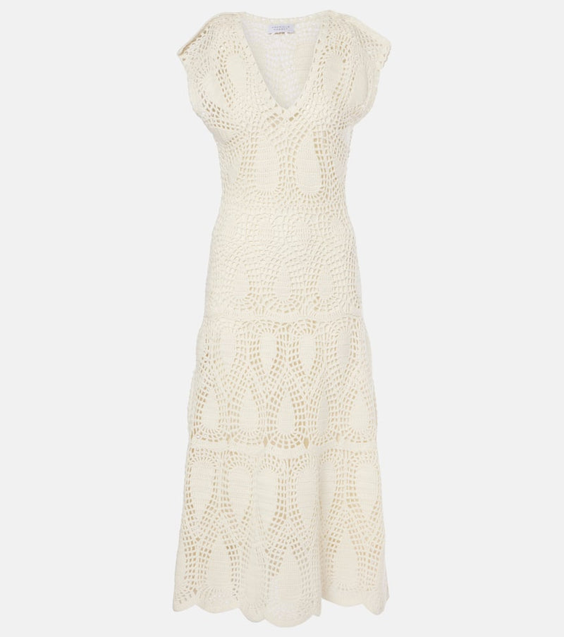 Gabriela Hearst Waldman crochet wool and cashmere maxi dress