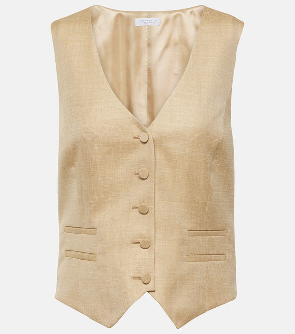 Gabriela Hearst Wool, silk and linen vest