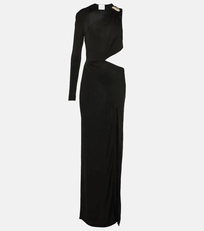 Galvan Cutout one-shoulder gown | LYBSTORE