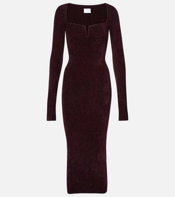 Galvan Freya velvet maxi dress