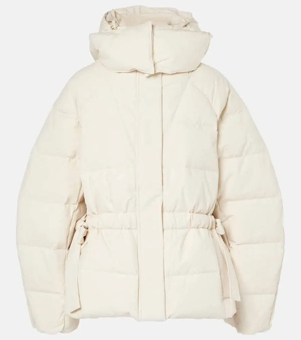 Ganni Bow-detail down jacket | LYBSTORE