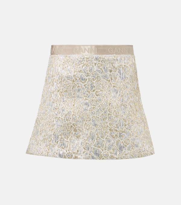 Ganni Brocade miniskirt