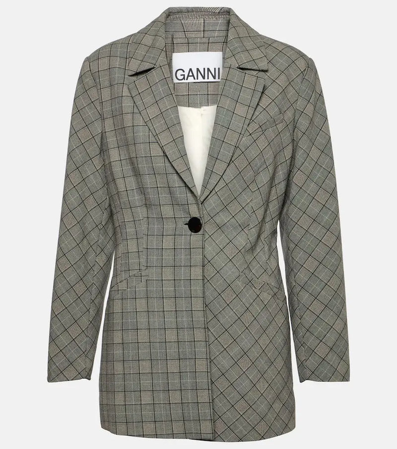 Ganni Checked blazer | LYBSTORE