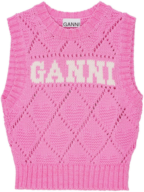 Ganni Cotton Blend Vest