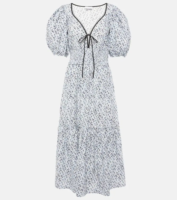 Ganni Cotton midi dress | LYBSTORE