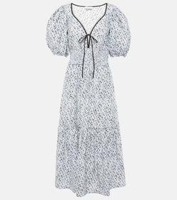 Ganni Cotton midi dress