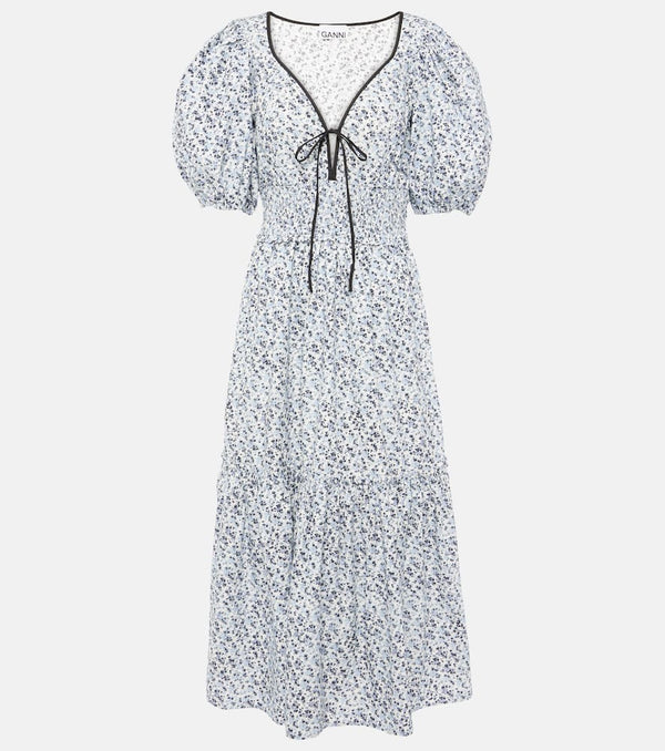 Ganni Cotton midi dress