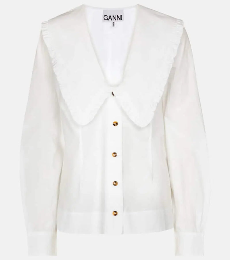 Ganni Cotton-poplin shirt