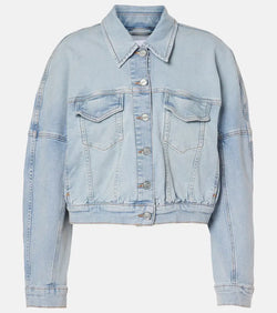 Ganni Cropped denim jacket | LYBSTORE