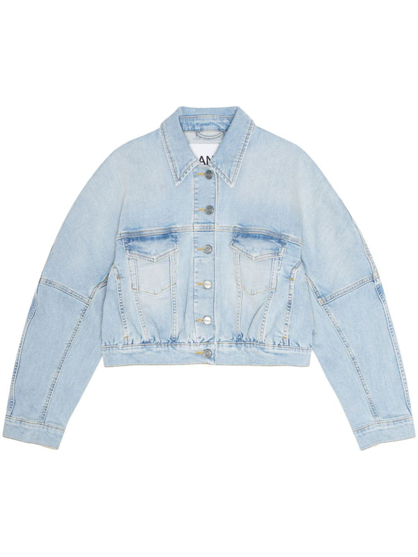 Ganni Denim Bomber Jacket