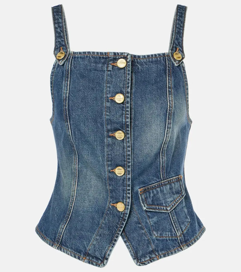 Ganni Denim top