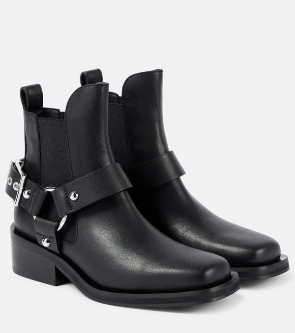 Ganni Faux leather Chelsea boots | LYBSTORE