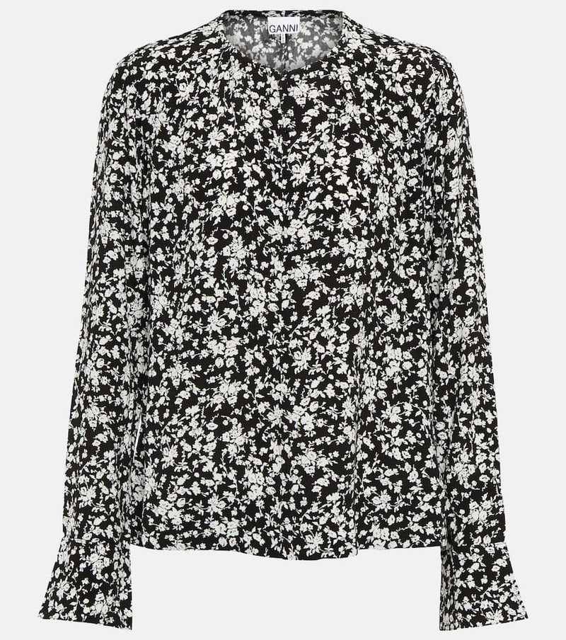 Ganni Floral blouse